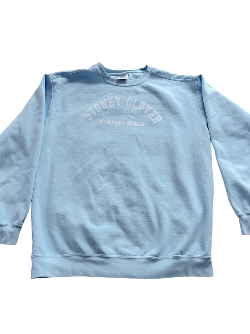 Stony Clover Newport Beach Sweatshirt, Light Blue, Size Small